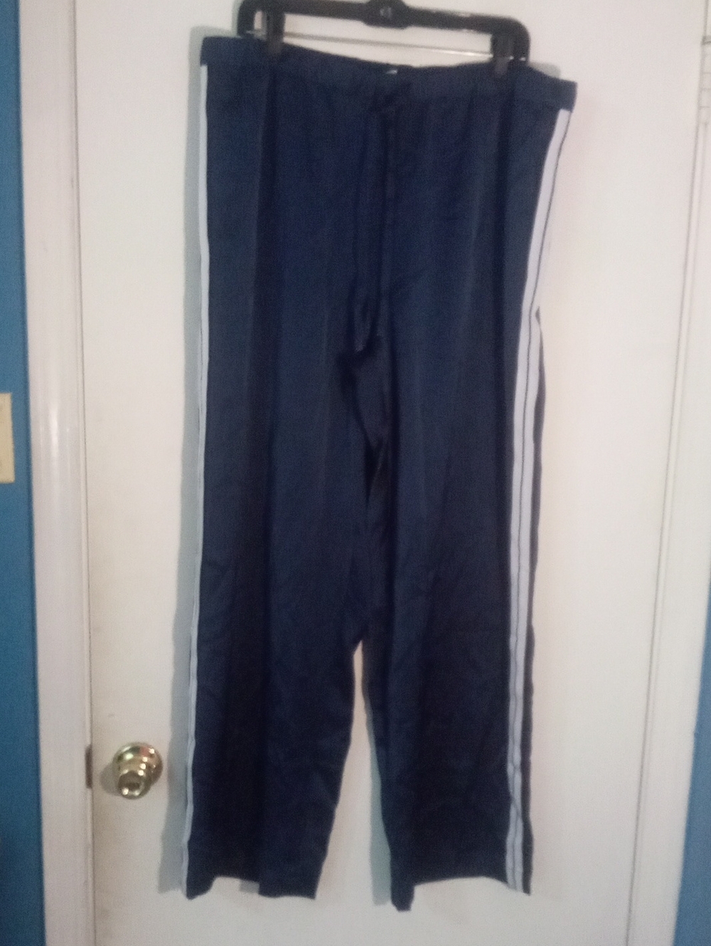 * A New Day Navy Track Pants with White Side Stripes XL NWT $40 Pull On Casual